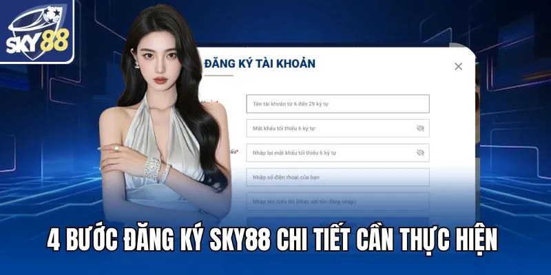 4 bước đăng ký SKY88 chi tiết cần thực hiện